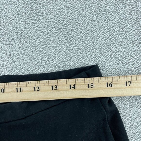 Black Flared Pants Womens Size L By Bar III Rayon Blend Stretchy 1046 - Picture 6 of 10